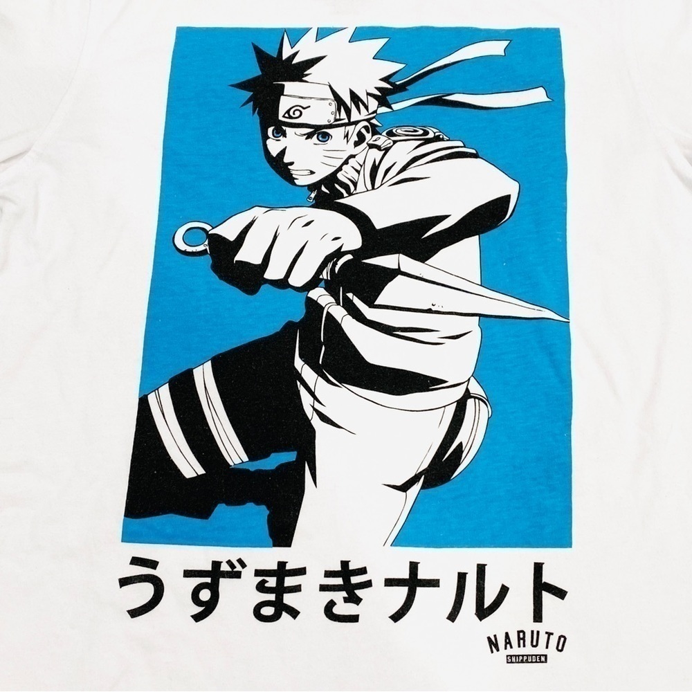 Vintage Naruto Shippuden Masashi Kishimoto Long Sleeve T-Shirt 2002-2007 Anime - Picture 2 of 5